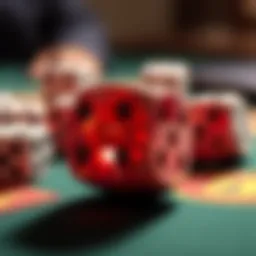 Visual representation of dice betting strategies
